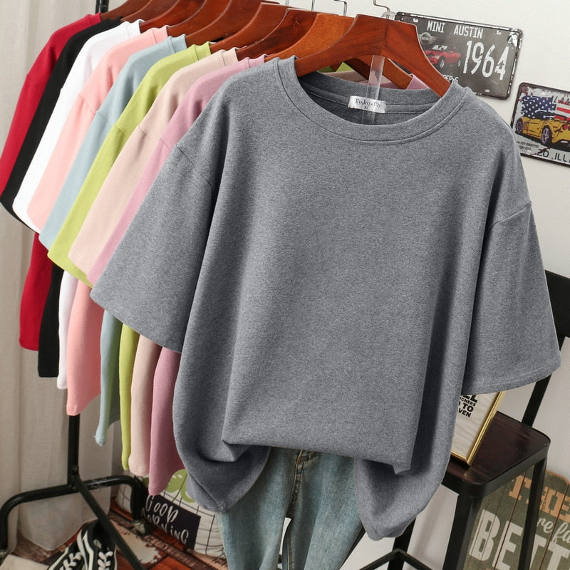 Nord Taschen | Oversized Baumwoll-Basic-T-Shirt für Damen