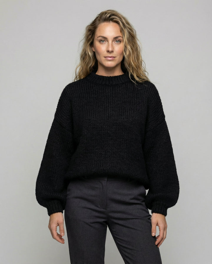 Flauschiger Oversize Pullover Damen