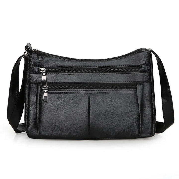 Nord Taschen | Leather Multi-Pocket Handbag with Shoulder Strap
