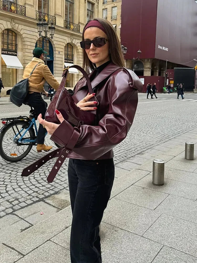 Lederjacke mit Zeitlosem Design
