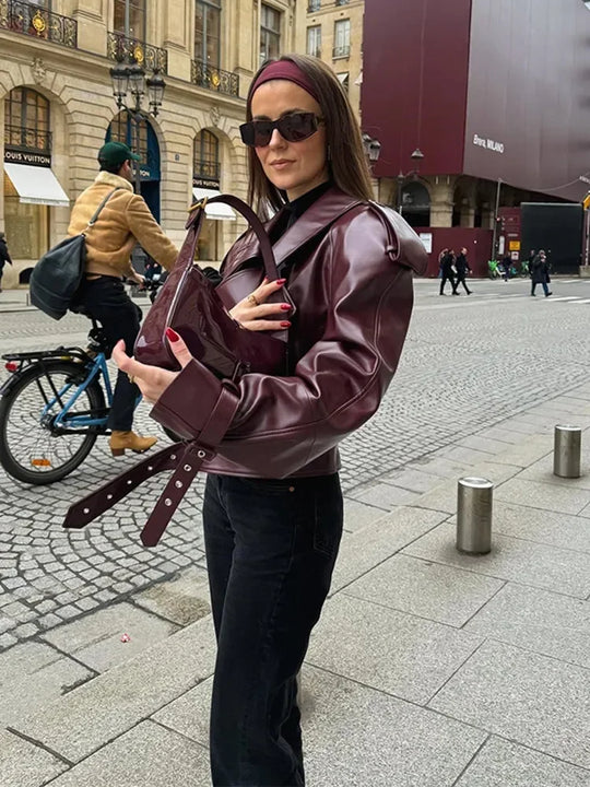 Lederjacke mit Zeitlosem Design