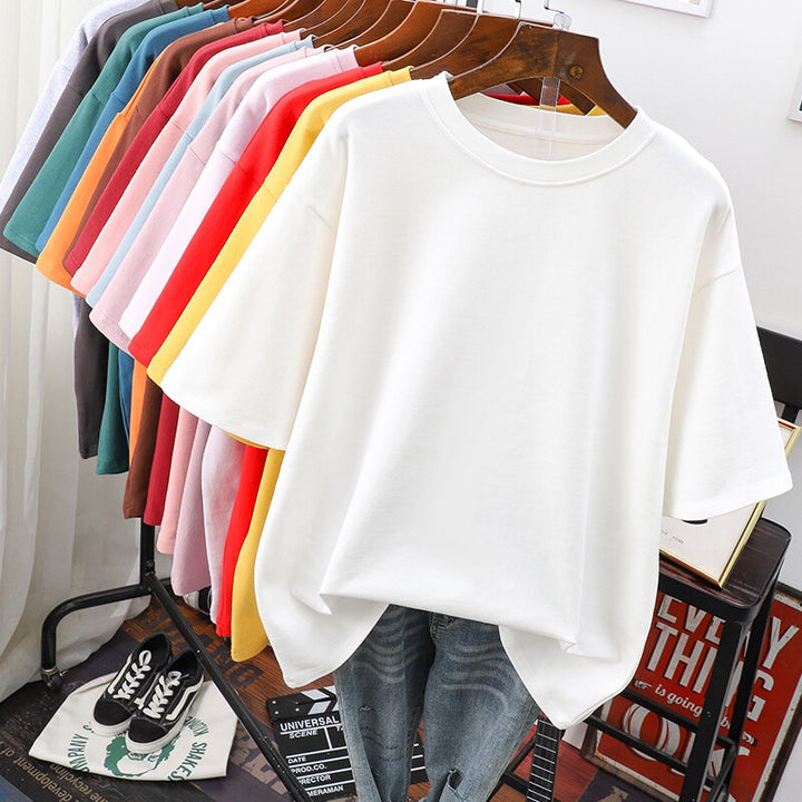 Nord Taschen | Oversized Baumwoll-Basic-T-Shirt für Damen