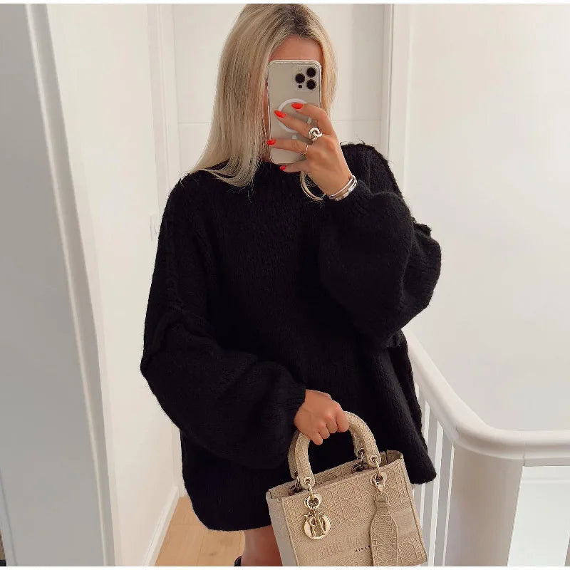 Nord Taschen - Flauschiger Oversize Strickpullover