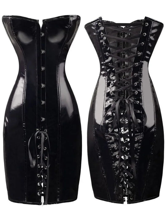 LatexgArvaniundes Kleid Ohne Träger