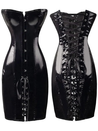 LatexgArvaniundes Kleid Ohne Träger