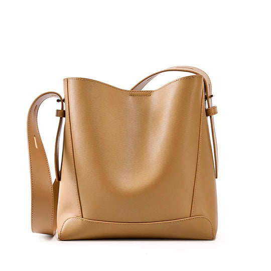Nord Taschen | Luxury Smooth Leather School Handbag with Shoulder Strap