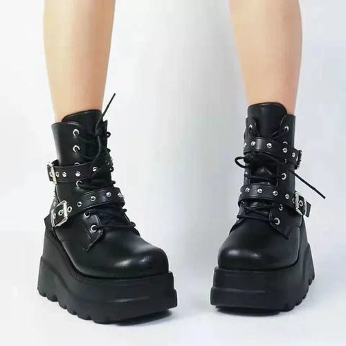Mühelos Gothische Eleganz Stiefel