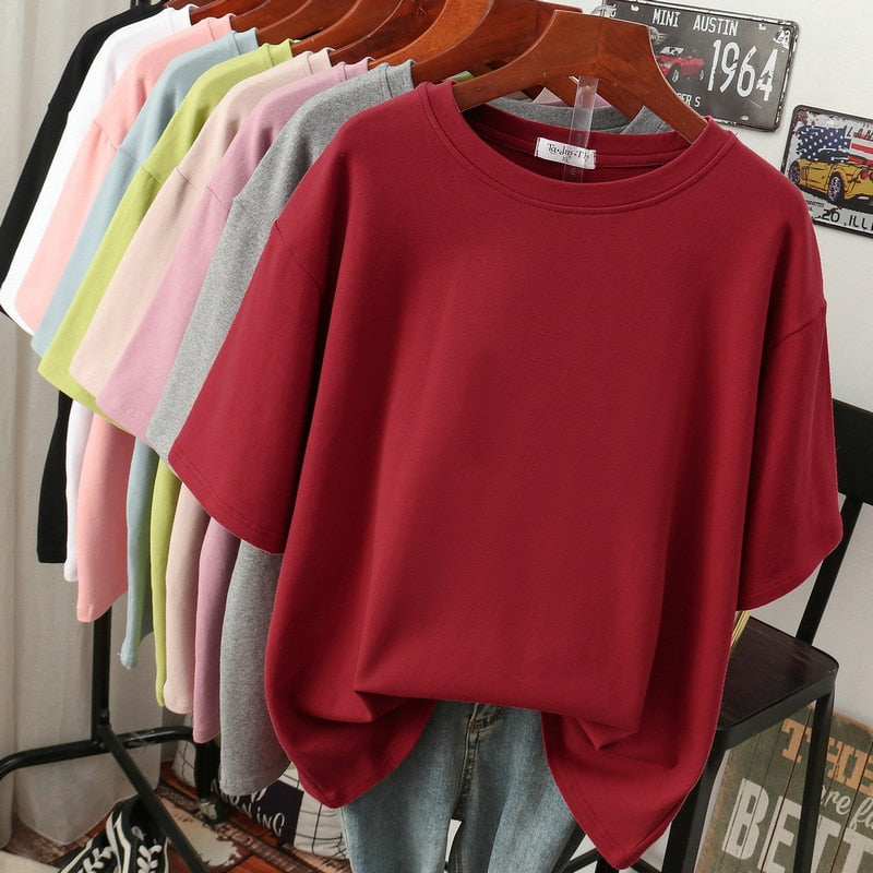 Nord Taschen | Oversized Baumwoll-Basic-T-Shirt für Damen