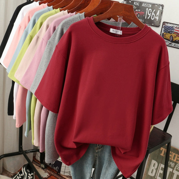 Nord Taschen | Oversized Baumwoll-Basic-T-Shirt für Damen