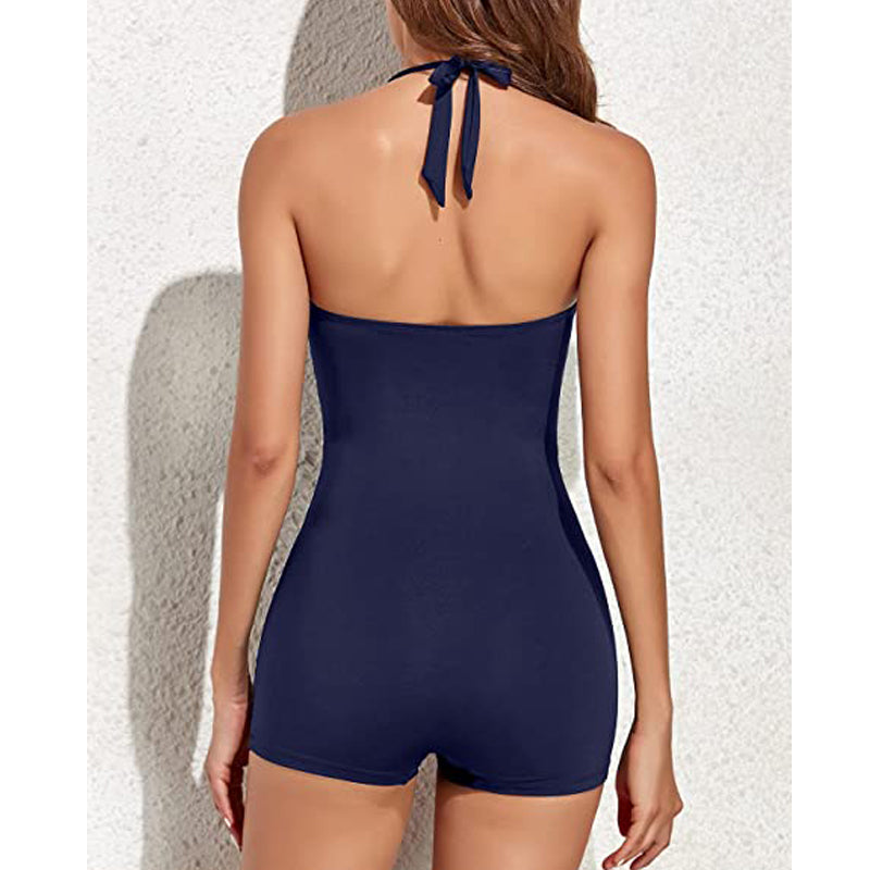 Sportliches Boyleg Badeanzug