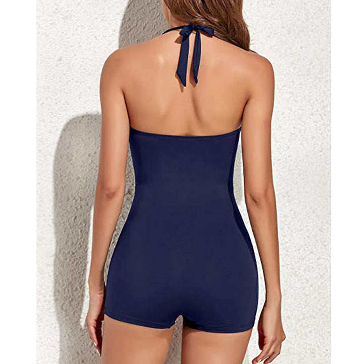 Sportliches Boyleg Badeanzug