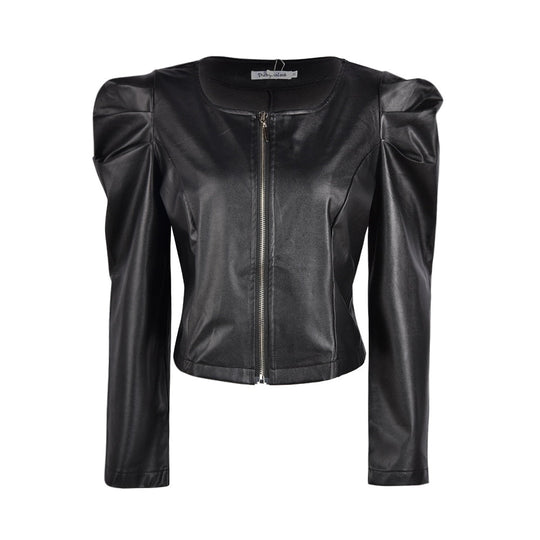 Kurze Lederjacke für Damen