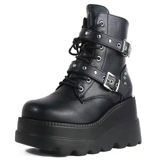 Mühelos Gothische Eleganz Stiefel