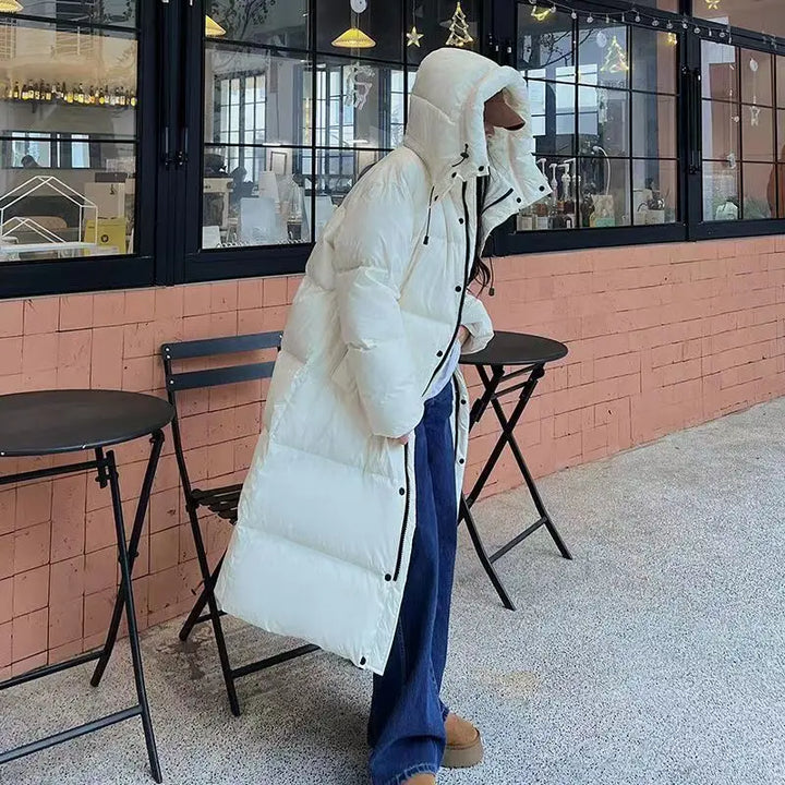 Nord Taschen | Lange Pufferjacke mit Kapuze für Damen - Winter