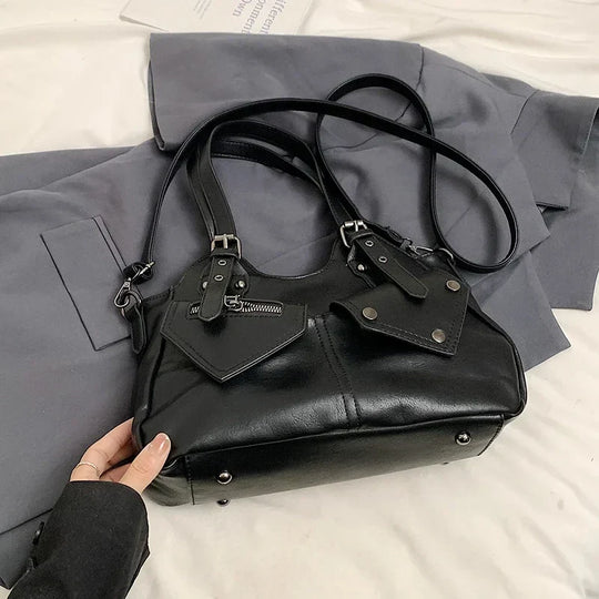 Nord Taschen | Handbag for School in Leather Multipockets