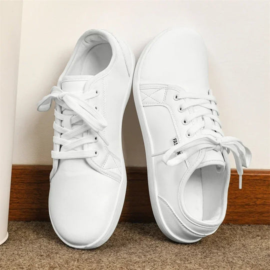 Minimalistische Leder Barfußlaufschuhe