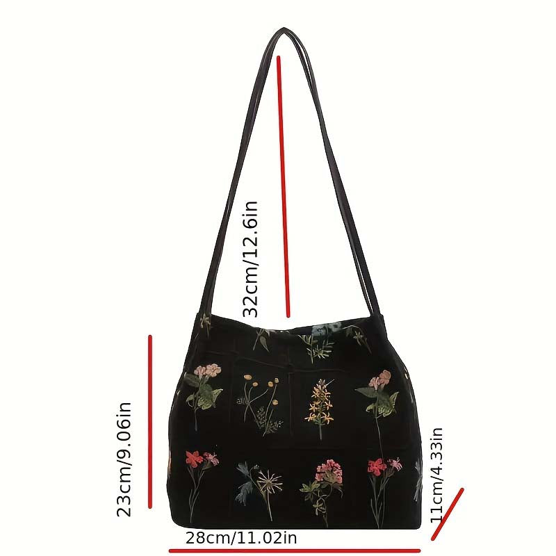Nord Taschen | Tasche mit Blumenstickerei