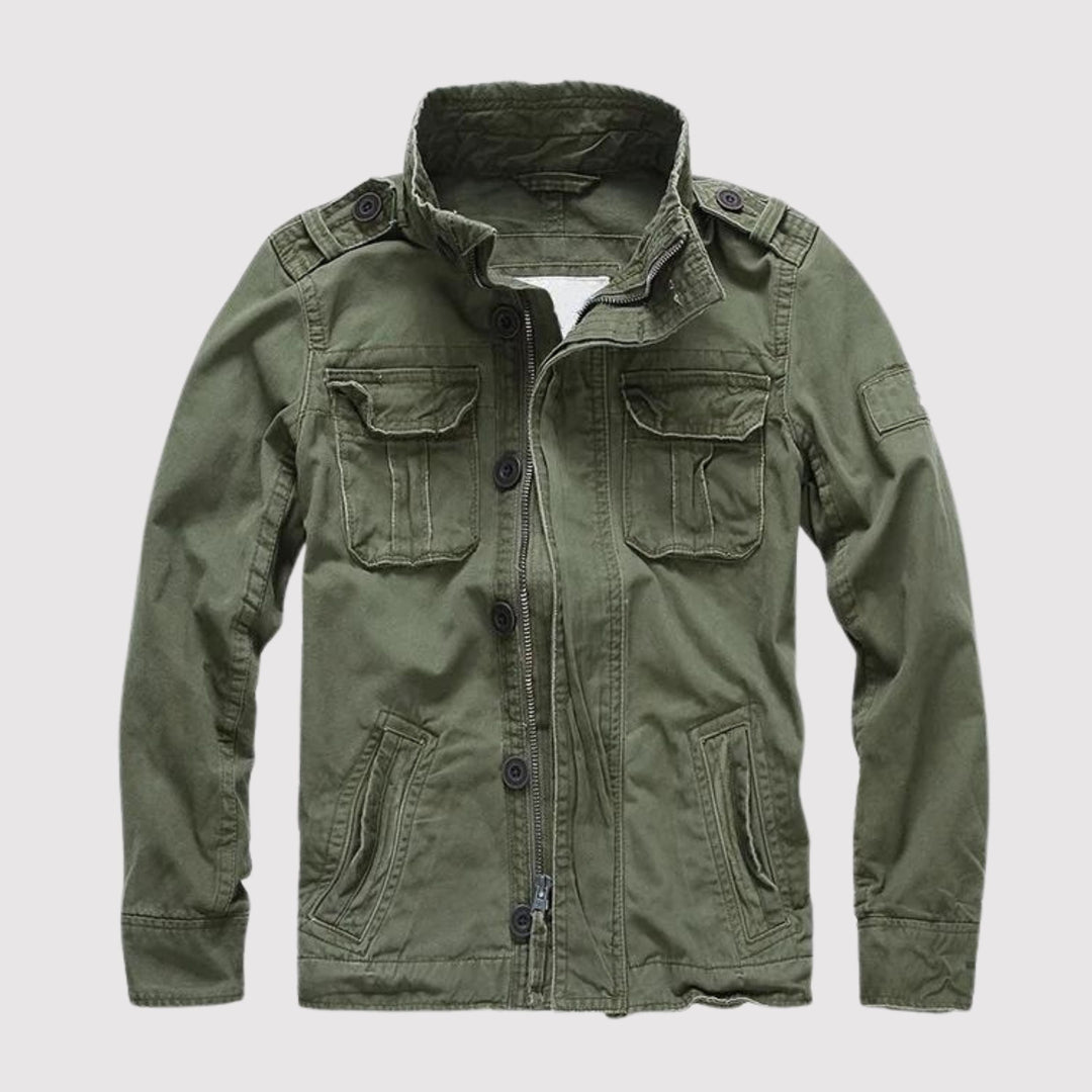 Retro Jeansjacke mit Mehreren Taschen