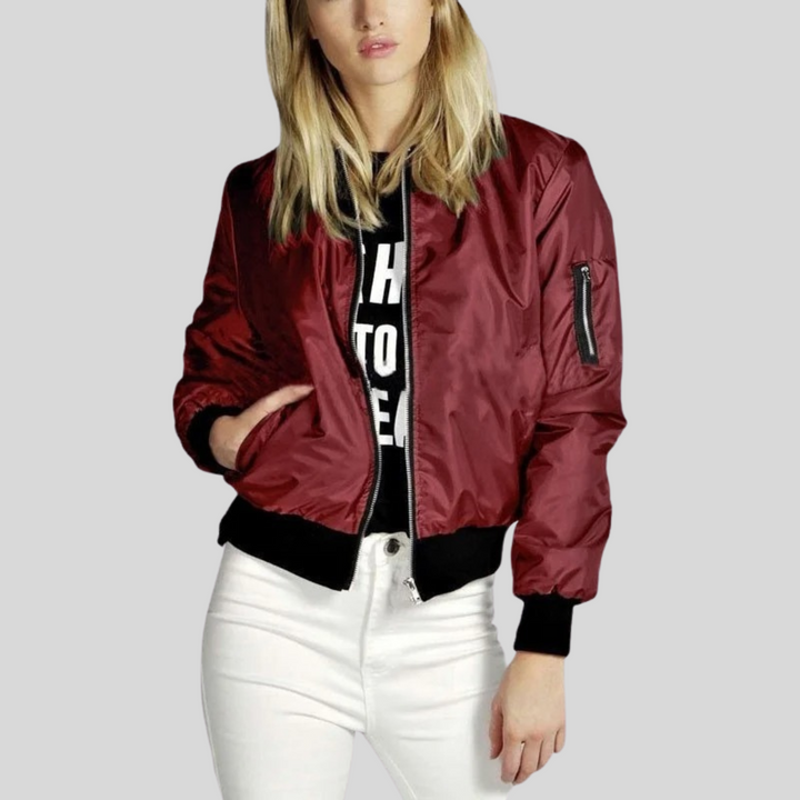 Bomberjacke für Damen - Reißverschluss