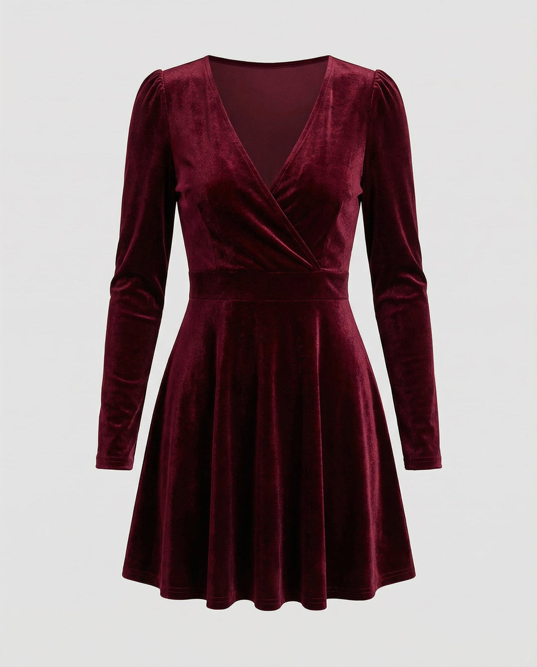 Elegantes Rotes Samtkleid Damen