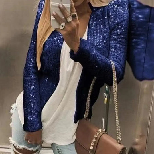 Eleganter Pailletten-Blazer