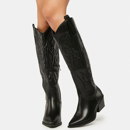 Robuste Cowboystiefel Bis Zum Knie - Arvani