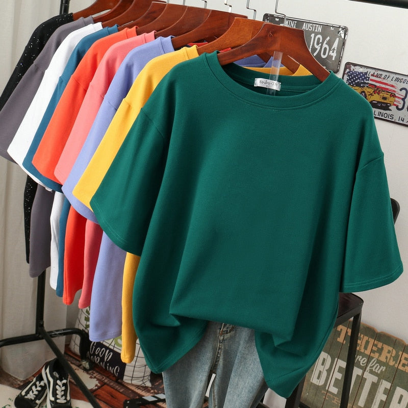 Nord Taschen | Oversized Baumwoll-Basic-T-Shirt für Damen