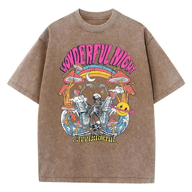 Baumwoll-T-Shirt mit Druck