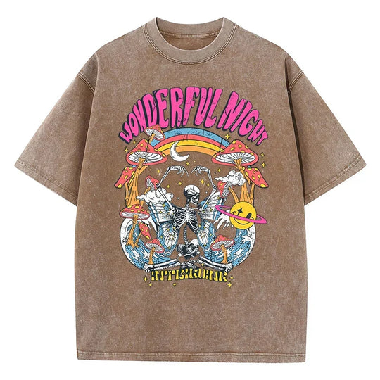 Baumwoll-T-Shirt mit Druck