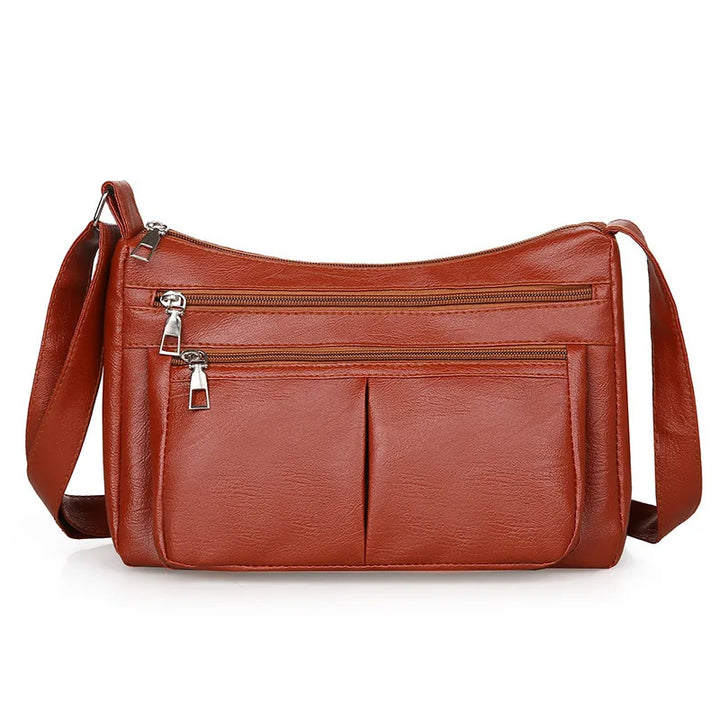 Nord Taschen | Leather Multi-Pocket Handbag with Shoulder Strap