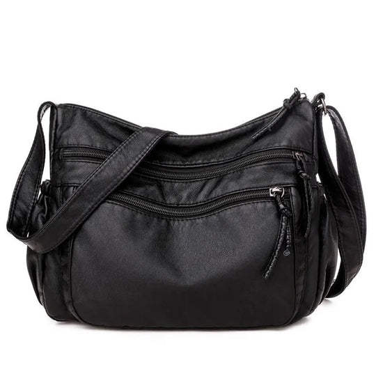 Nord Taschen | Multi-pocket Shoulder Bag in Leather