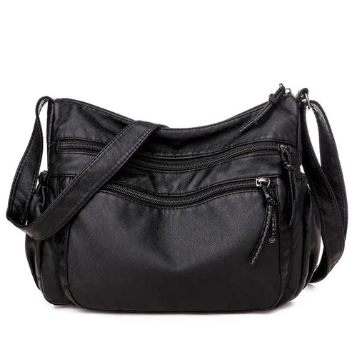 Nord Taschen | Multi-pocket Shoulder Bag in Leather