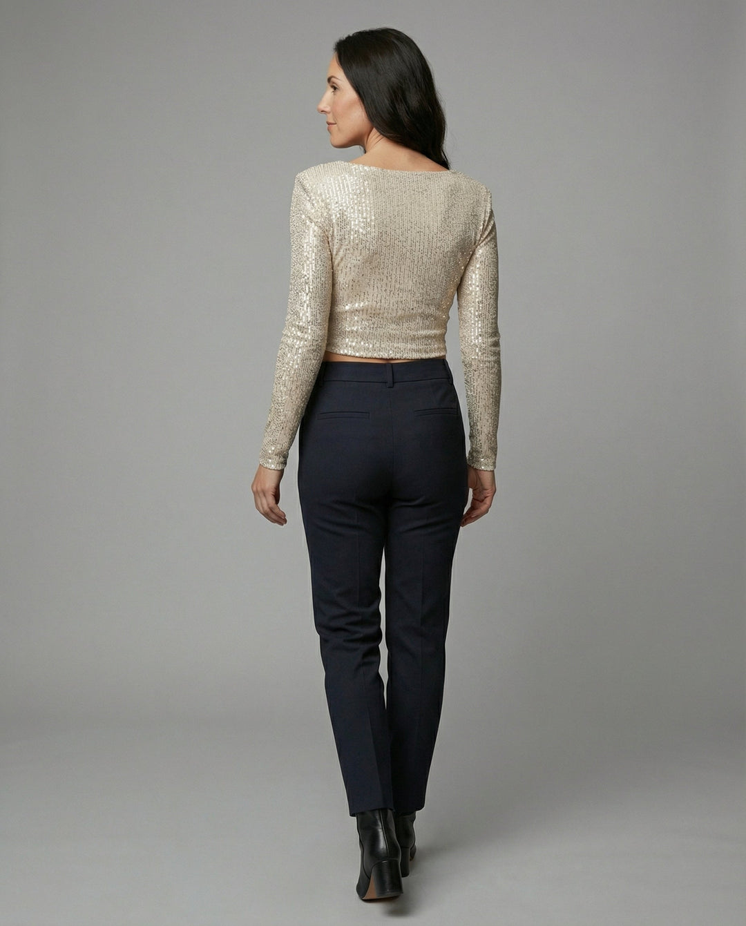 Glamouröses Damen Cropped-Top