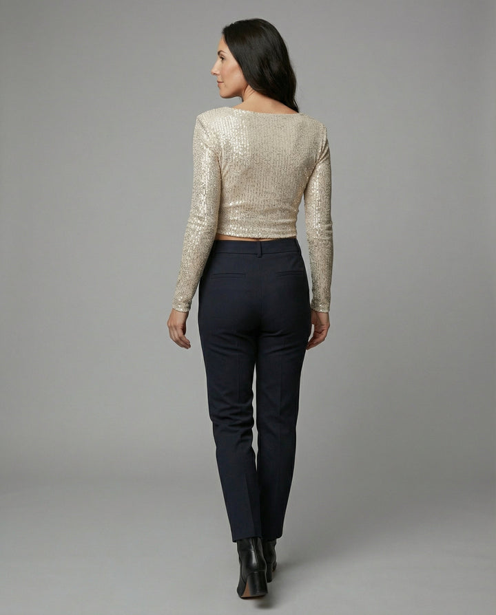 Glamouröses Damen Cropped-Top