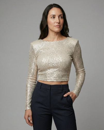 Glamouröses Damen Cropped-Top