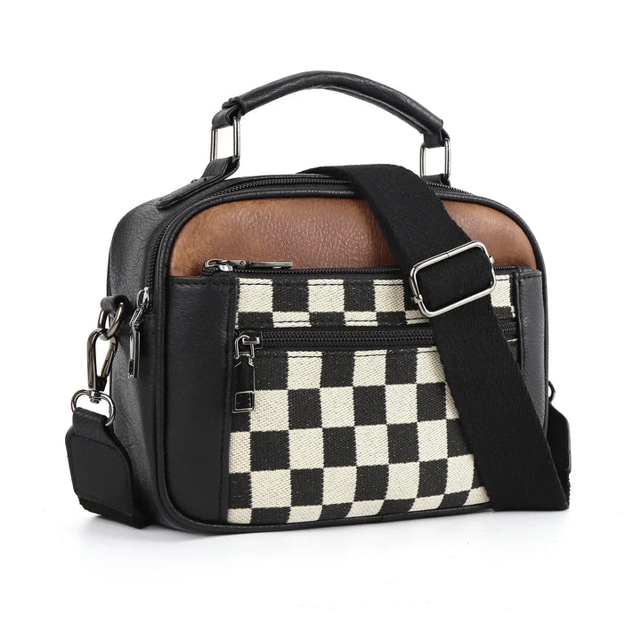 Nord Taschen | Schultertasche - Moderner, kompakter Stil mit Schachbrettmuster