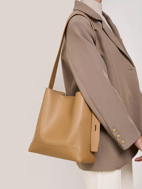 Nord Taschen | Luxury Smooth Leather School Handbag with Shoulder Strap