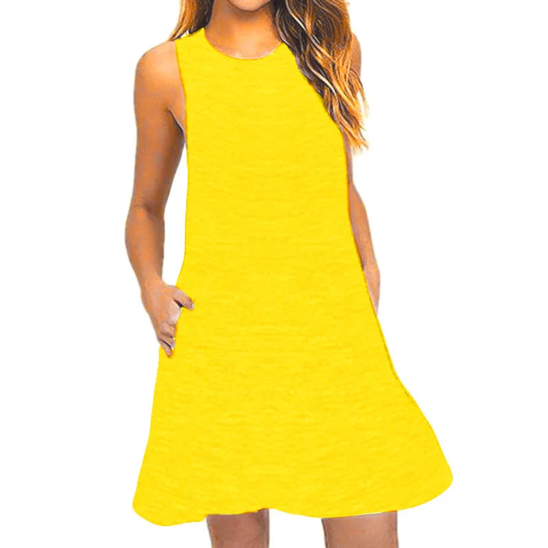 Sommer Casual Swing Damen Kleid