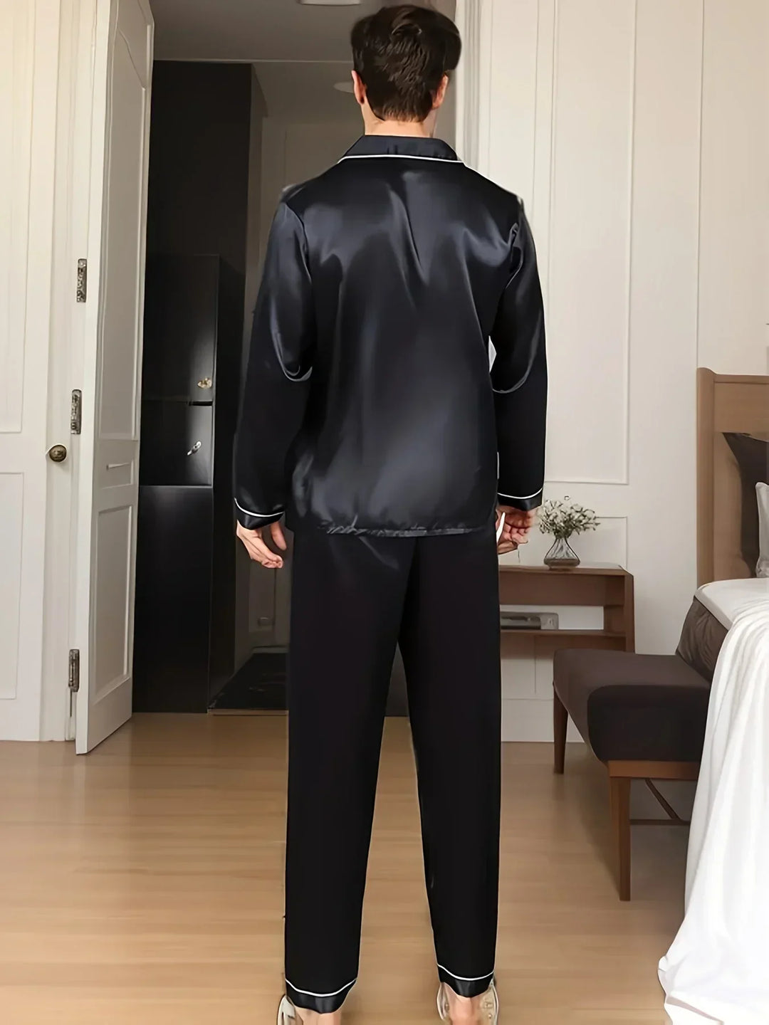 Nord Taschen - Herren-Pyjama-Set aus Satin