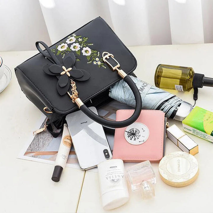 Nord Taschen | Tasche mit Blumenstickerei