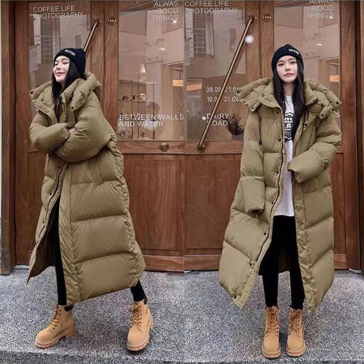 Nord Taschen | Lange Pufferjacke mit Kapuze für Damen - Winter
