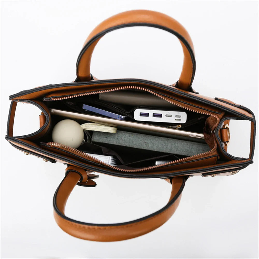 Nord Taschen | Rectangular Shoulder Bag in Leather