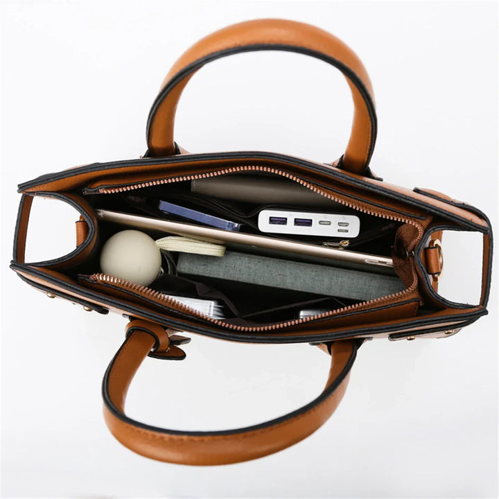 Nord Taschen | Rectangular Shoulder Bag in Leather