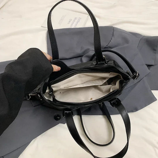 Nord Taschen | Handbag for School in Leather Multipockets