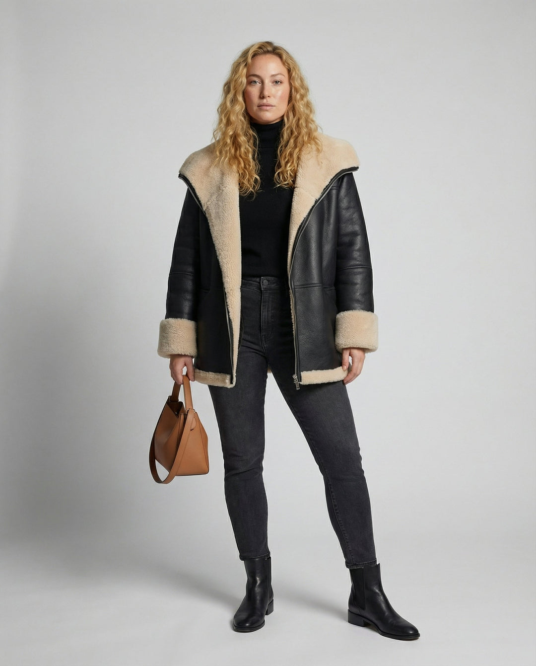 Warme Streetwear Jacke Damen