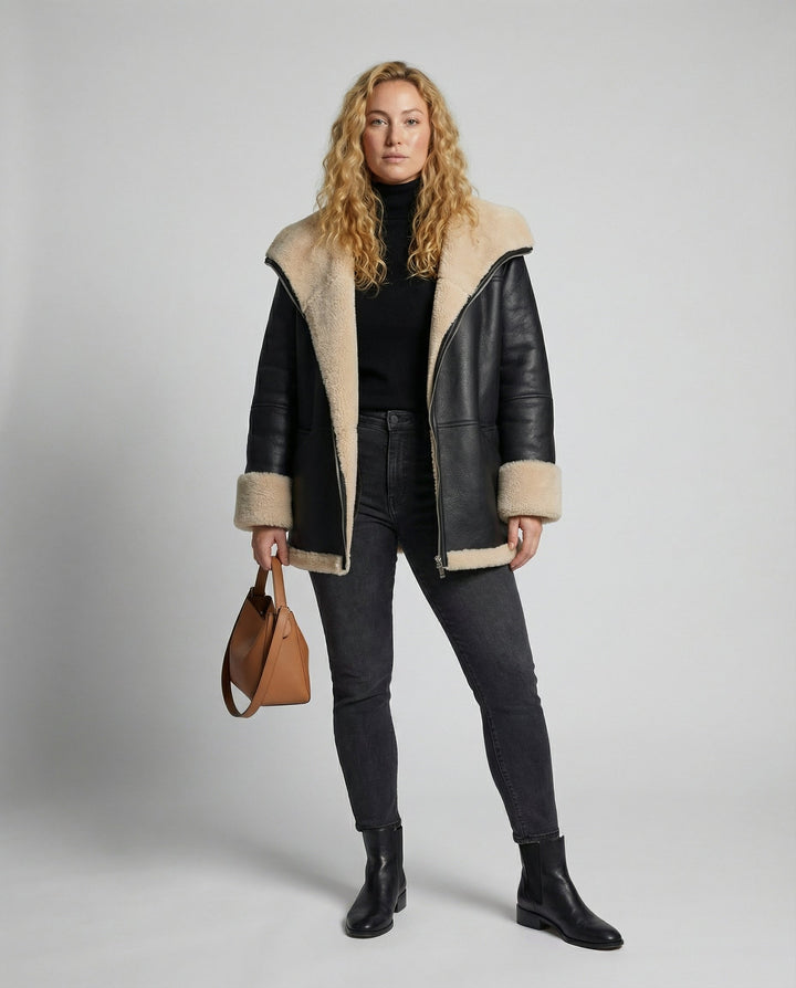 Warme Streetwear Jacke Damen
