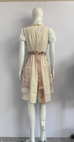 Damen Dirndl Set – Dreiteiliges Trachtenset mit Kleid, Schürze und Bluse