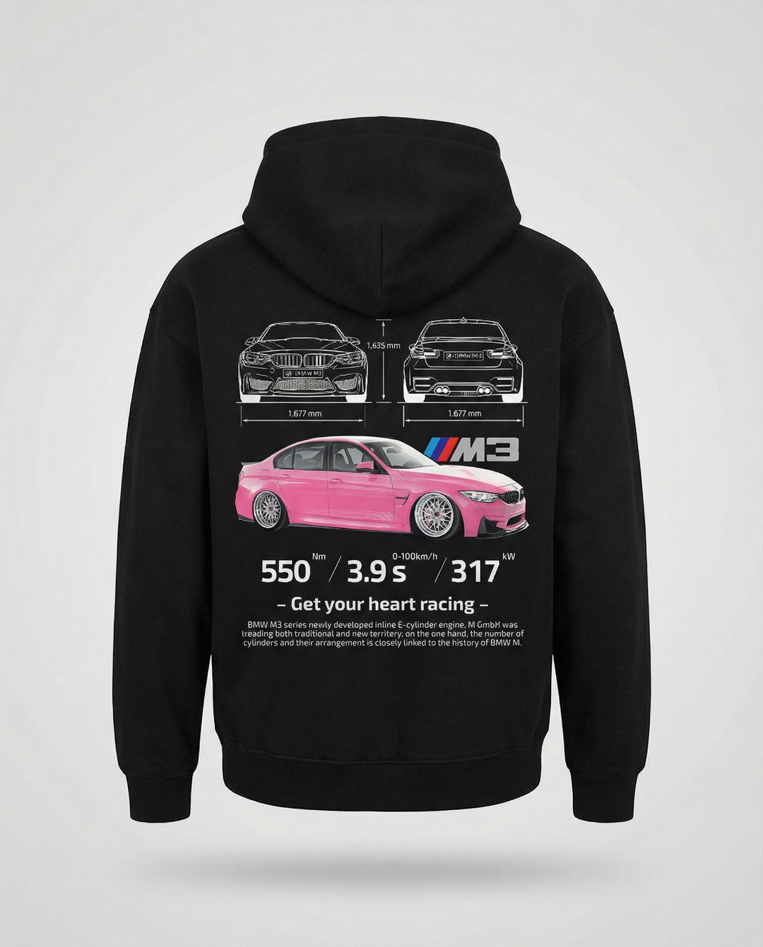 Oversized Racing Hoodie für Herren