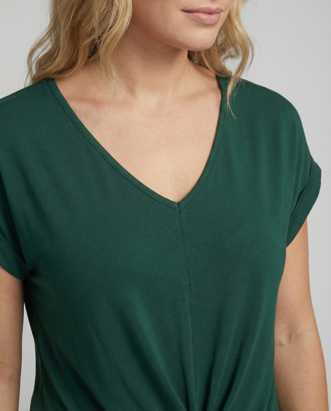 Elegante Damen V-Ausschnitt Bluse