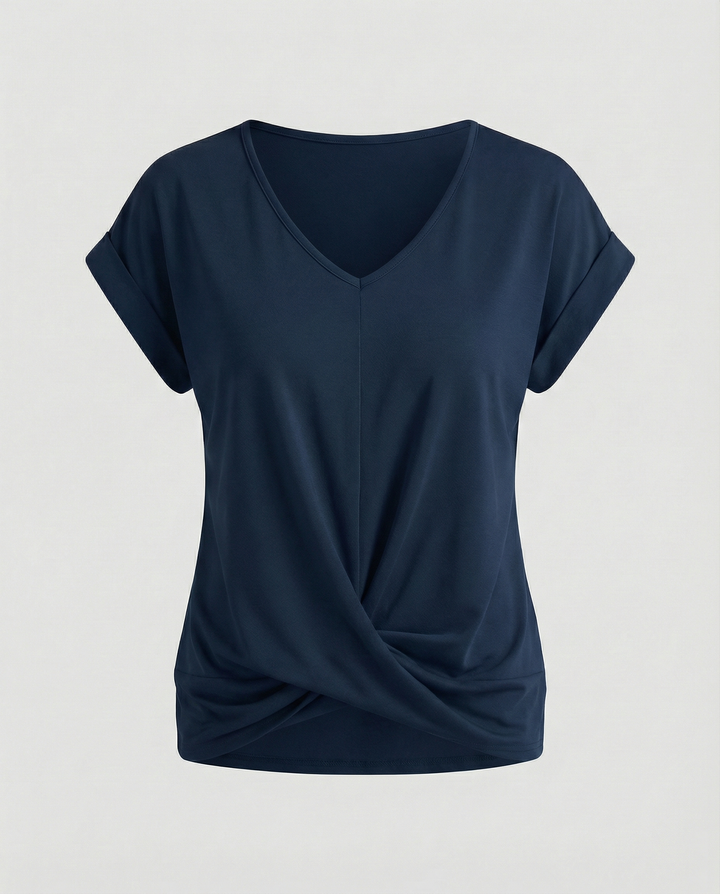 Elegante Damen V-Ausschnitt Bluse